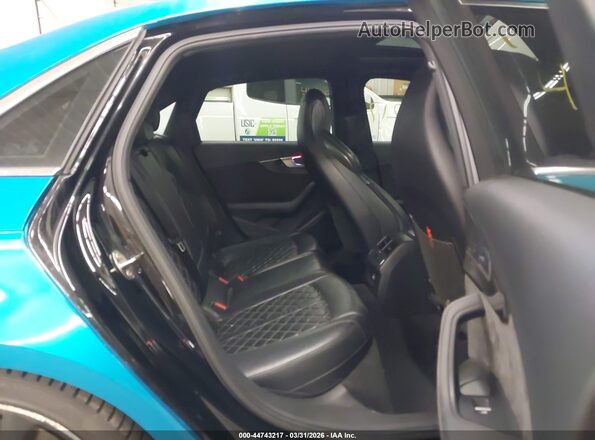 WAUB4AF42JA001592 2018 AUDI S4 Turquoise VIN კოდის სტიკერის ხედი