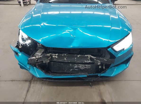 WAUB4AF42JA001592 2018 AUDI S4 Turquoise წინა ხედი