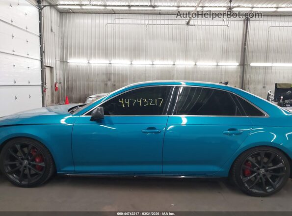 WAUB4AF42JA001592 2018 AUDI S4 Turquoise 