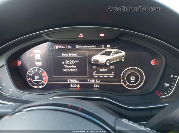 WAUB4AF43JA201218 2018 AUDI S4 Silver Հետևի նստատեղերի տեսք