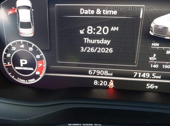 WAUB4AF43JA201218 2018 AUDI S4 Silver 