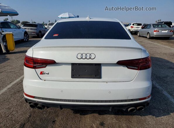 WAUB4AF45KA002401 2019 AUDI S4 White Widok z tyłu
