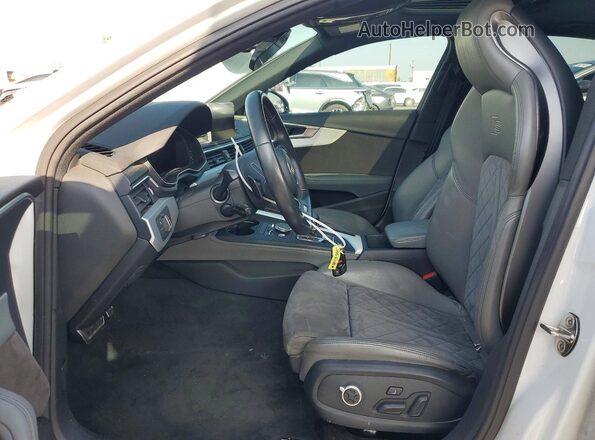 WAUB4AF45KA002401 2019 AUDI S4 White Widok wnętrza z przodu