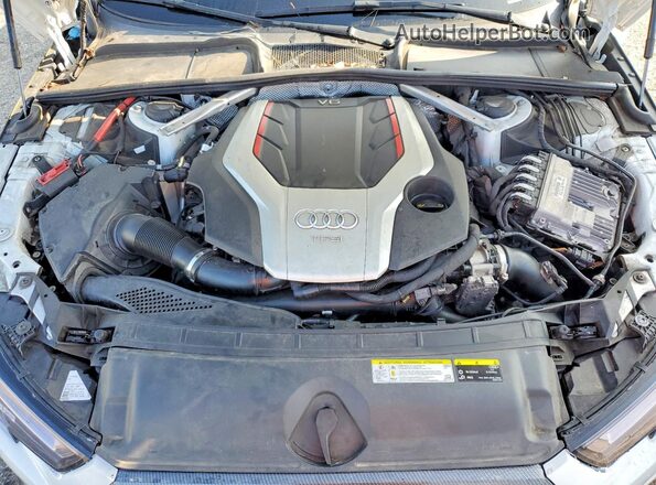 WAUB4AF45KA002401 2019 AUDI S4 White Widok wnętrza z tyłu