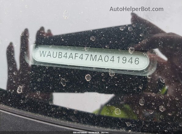 WAUB4AF47MA041946 2021 AUDI S4 Серый Вид подкапотного пространства