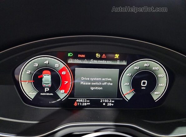 WAUB4CF50MA004418 2021 AUDI S5 Black Вид щитка приладів