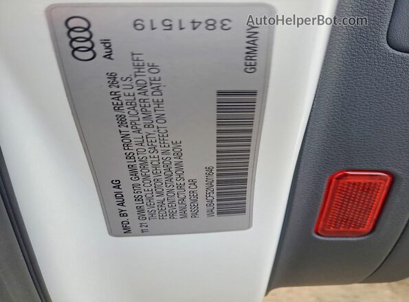 WAUB4CF52NA011646 2022 AUDI S5 White Widok komory silnika