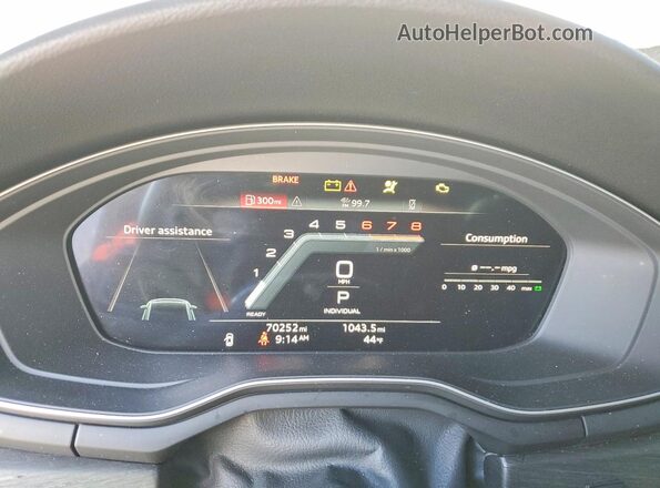 WAUBBAF44NN008371 2022 AUDI OTHER White ხელსაწყოთა პანელის ხედი