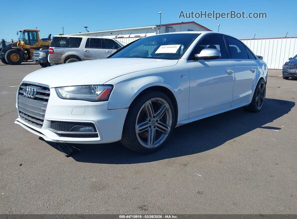 WAUBGAFL0GA001792 2016 AUDI S4 White Передня ліва чверть