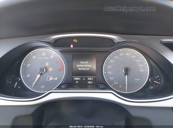 WAUBGAFL0GA001792 2016 AUDI S4 White Вид задніх сидінь