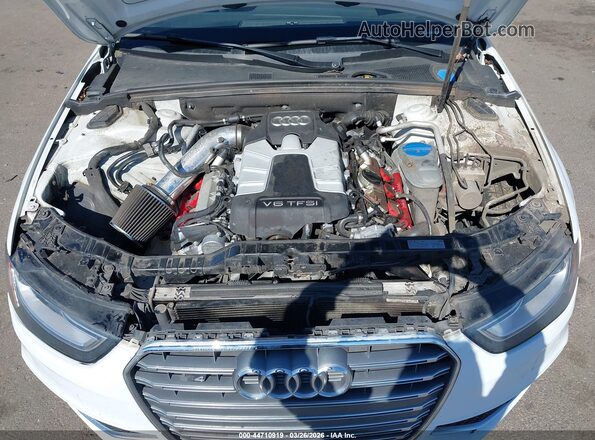 WAUBGAFL0GA001792 2016 AUDI S4 White Вид ззаду