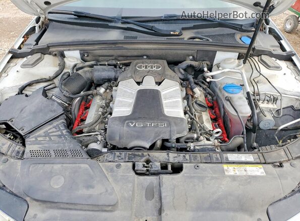 WAUBGAFL9GA002214 2016 AUDI S4 White Вид задньої частини салону