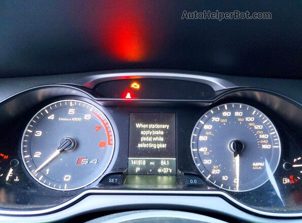 WAUBGAFLXGA009365 2016 AUDI S4 Серый Вид щитка приборов