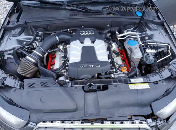 WAUBGAFLXGA009365 2016 AUDI S4 Серый Вид задней части салона