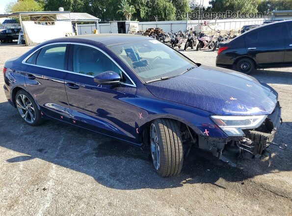 WAUBUDGY3NA076987 2022 AUDI OTHER Blue Delantero derecho