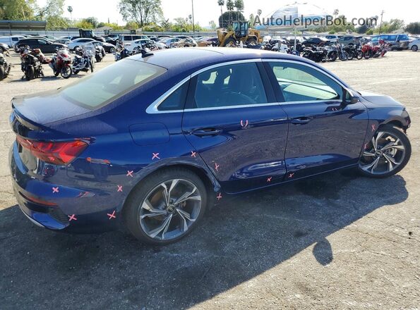 WAUBUDGY3NA076987 2022 AUDI OTHER Blue Trasero derecho