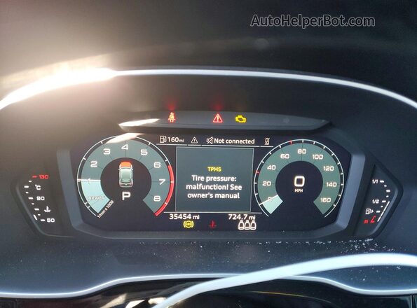 WAUBYAF32P1005453 2023 AUDI Q3 Black Սարքավորումների վահանակի տեսք