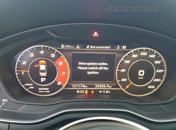 WAUC4AF46KA082439 2019 AUDI S4 Белый Вид щитка приборов