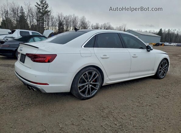 WAUC4AF46KA082439 2019 AUDI S4 Белый Задняя правая четверть