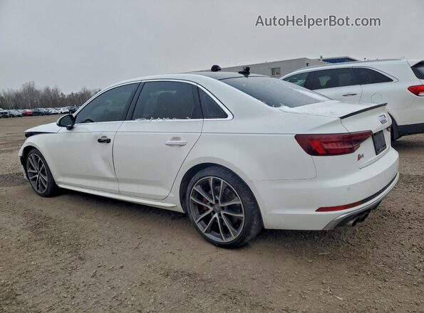 WAUC4AF46KA082439 2019 AUDI S4 Белый Задняя левая четверть