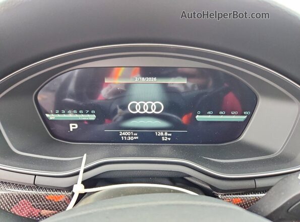 WAUC4AF46NA044746 2022 AUDI S4 Black Instrument cluster view