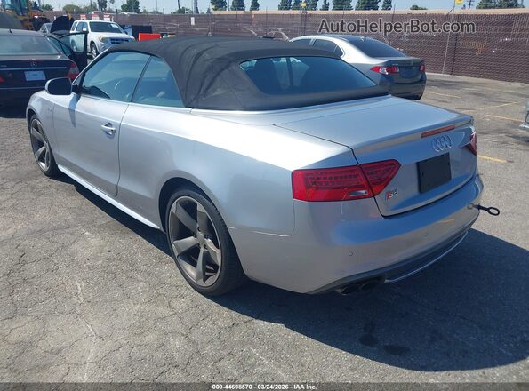 WAUC4AFH6HN004005 2017 AUDI S5 Silver Trasero izquierdo