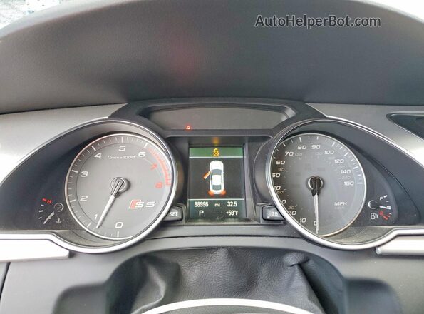 WAUC4AFR0HA000225 2017 AUDI S5 Silver ხელსაწყოთა პანელის ხედი