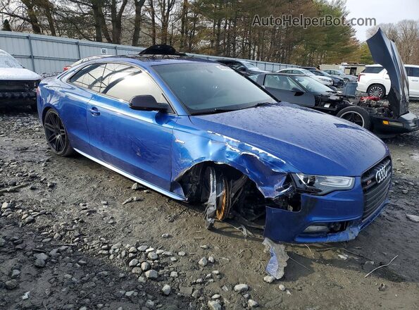 WAUC4AFR4HA000745 2017 AUDI S5 Синий Передняя правая четверть
