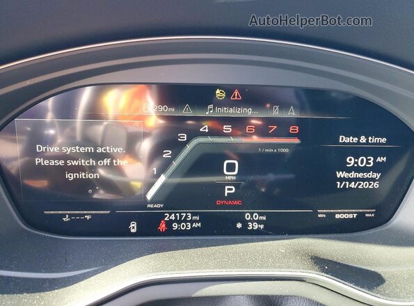 WAUC4CF53RA056217 2024 AUDI S5 Blue Սարքավորումների վահանակի տեսք