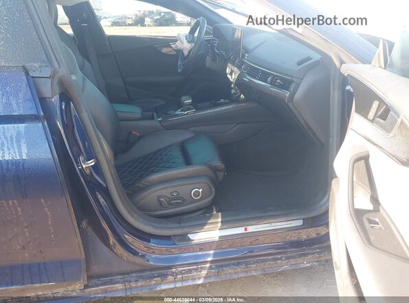 WAUC4CF54MA017581 2021 AUDI S5 Blue Widok wnętrza z przodu