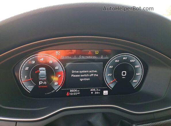 WAUC4CF54SA002527 2025 AUDI S5 Blue Widok zestawu wskaźników
