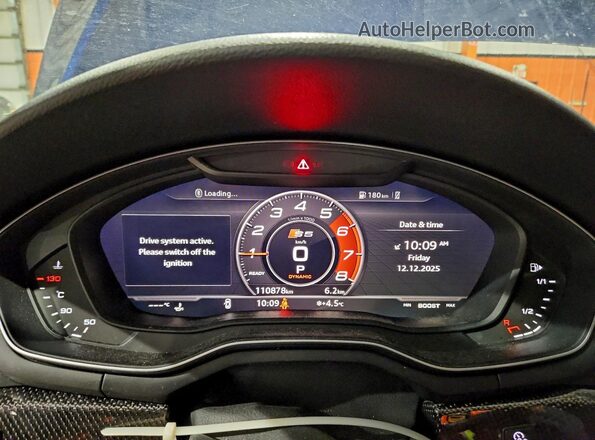 WAUC4CF55KA015576 2019 AUDI S5 Синий Вид щитка приборов