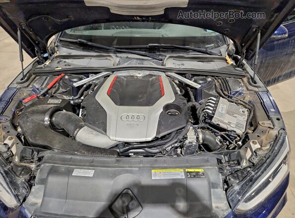 WAUC4CF55KA015576 2019 AUDI S5 Синий Вид задней части салона