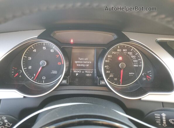WAUD2AFR2GA025782 2016 AUDI OTHER Charcoal Вид щитка приладів