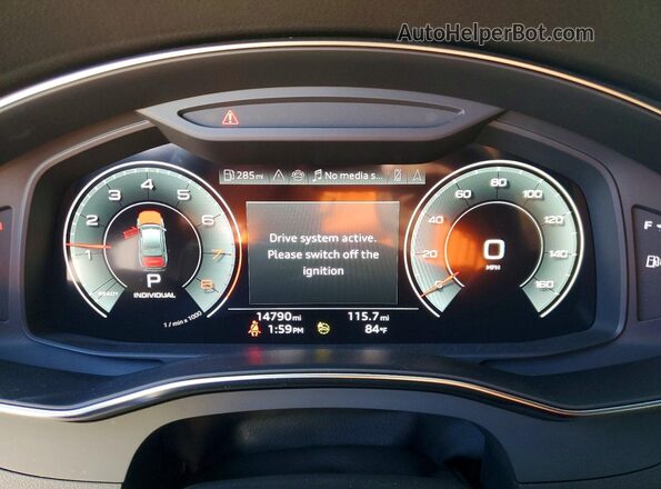 WAUD3BF22RN000866 2024 AUDI OTHER Gray Vista del cuadro de instrumentos