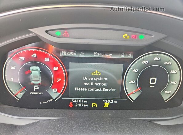WAUDFBF22NN023565 2022 AUDI S6 Black Вид щитка приладів