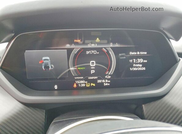 WAUEJBFW3P7005573 2023 AUDI E-TRON Charcoal Widok zestawu wskaźników
