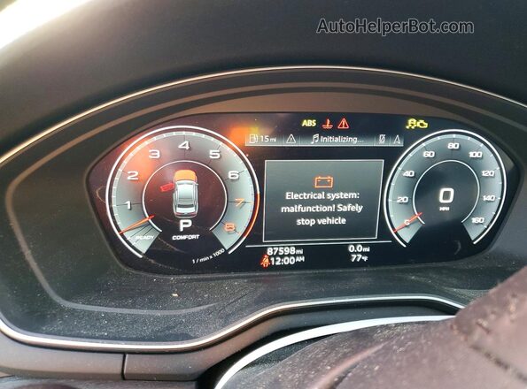 WAUENAF45LA050296 2020 AUDI OTHER Белый Вид щитка приборов