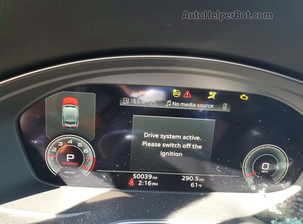 WAUFACF55MA023945 2021 AUDI OTHER Blue Vista del cuadro de instrumentos