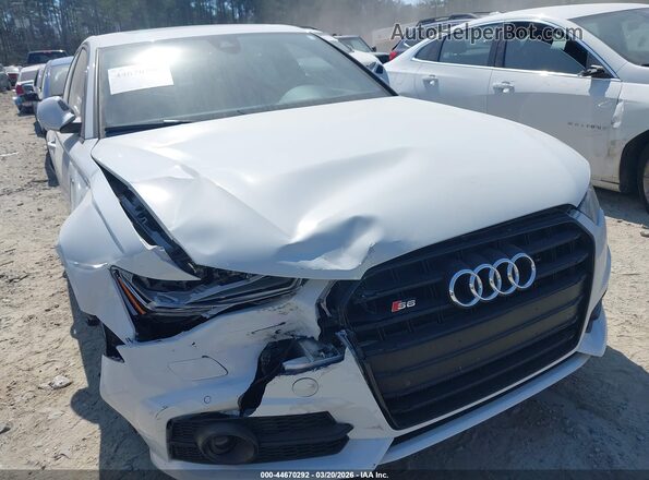 WAUFFAFCXJN103766 2018 AUDI S6 White Դիմացի տեսք