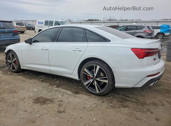 WAUFFBF2XNN053809 2022 AUDI S6 White Trasero izquierdo