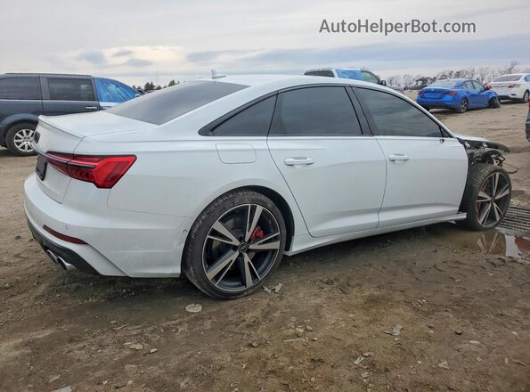 WAUFFBF2XNN053809 2022 AUDI S6 White Trasero derecho