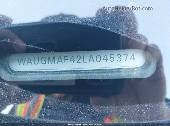 WAUGMAF42LA045374 2020 AUDI OTHER Белый Вид подкапотного пространства