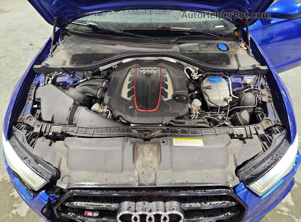 WAUH2AFC7GN094201 2016 AUDI S6 Blue Widok wnętrza z tyłu