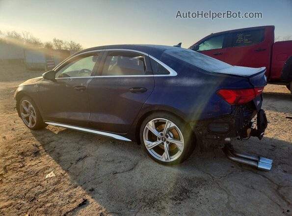 WAUH3DGY0PA028153 2023 AUDI S3 Blue Trasero izquierdo