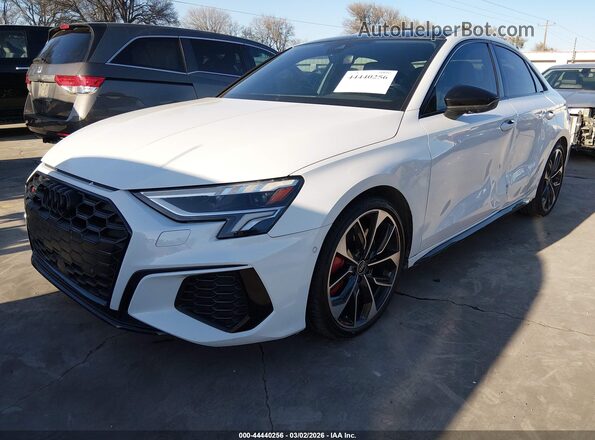 WAUH3DGY2NA003753 2022 AUDI S3 Белый Передняя левая четверть