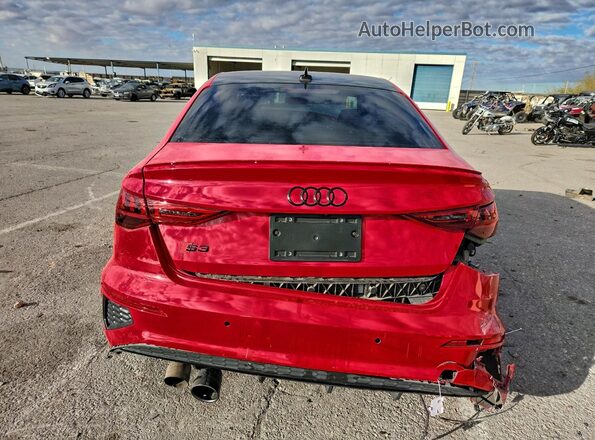 WAUH3DGY9NA004012 2022 AUDI S3 Красный Вид сзади