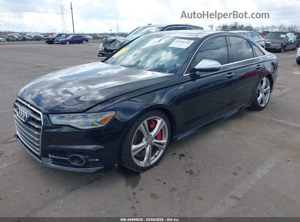 WAUHFAFC2HN050449 2017 AUDI S6 Black წინა მარცხენა ხედი სამი მეოთხედიდან