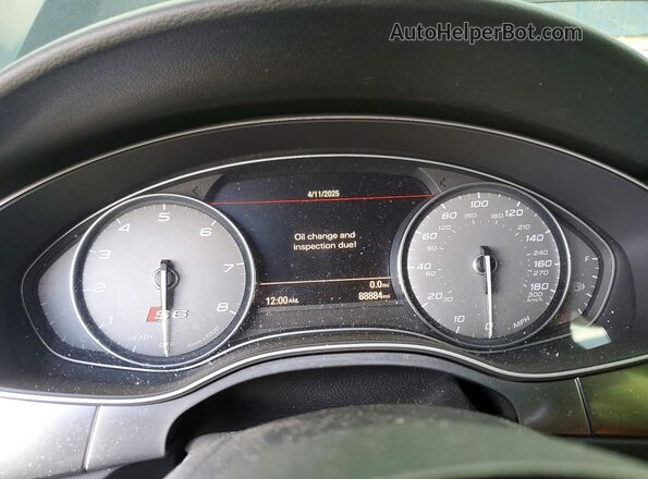 WAUHFAFC2HN052640 2017 AUDI S6 Black Vista del cuadro de instrumentos
