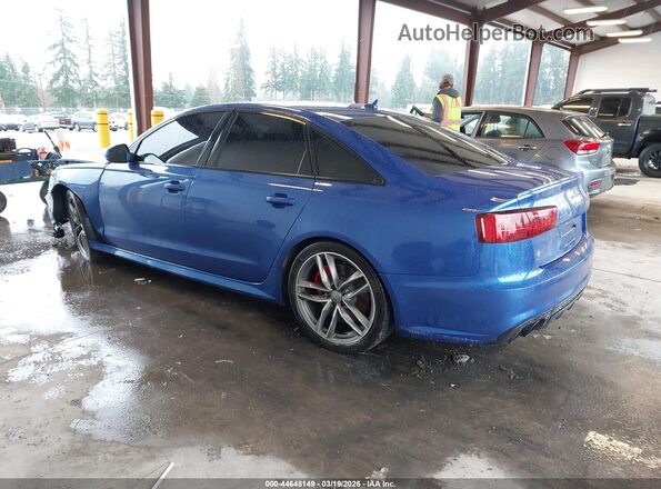 WAUHFAFC4HN043101 2017 AUDI S6 Blue Tył lewy
